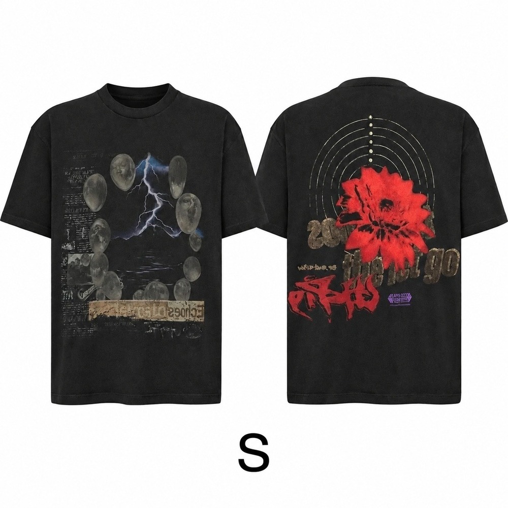 NWT Travis Scott Utopia Circus Maximus Delresto Tour Tee Unisex S Black Graphic
